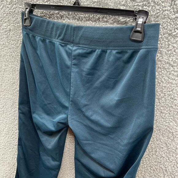 Nike Womens Athletic Workout Pants Blue Logo White Stripe Drawstring M Medium - Picture 11 of 16